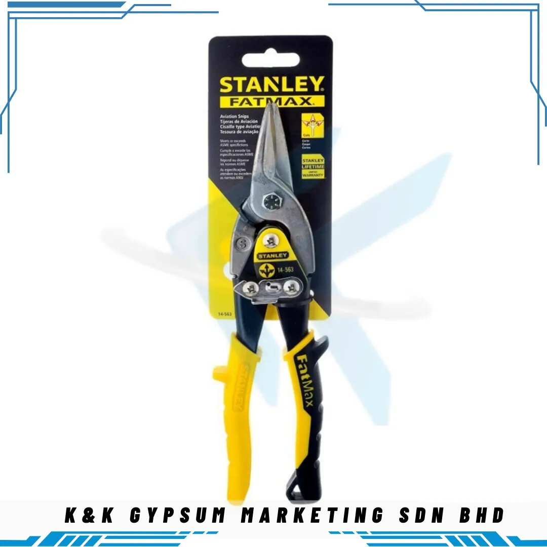 Stanley Maxsteel Aviation Snips Straight Cut Fatmax Building