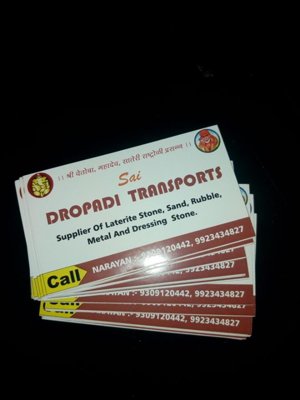 Dropadi building material & Transport logo