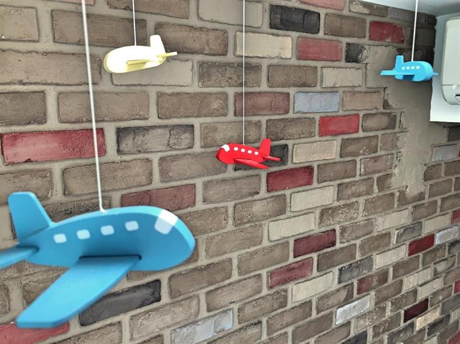 Multi Colour London Brick Wall Panel