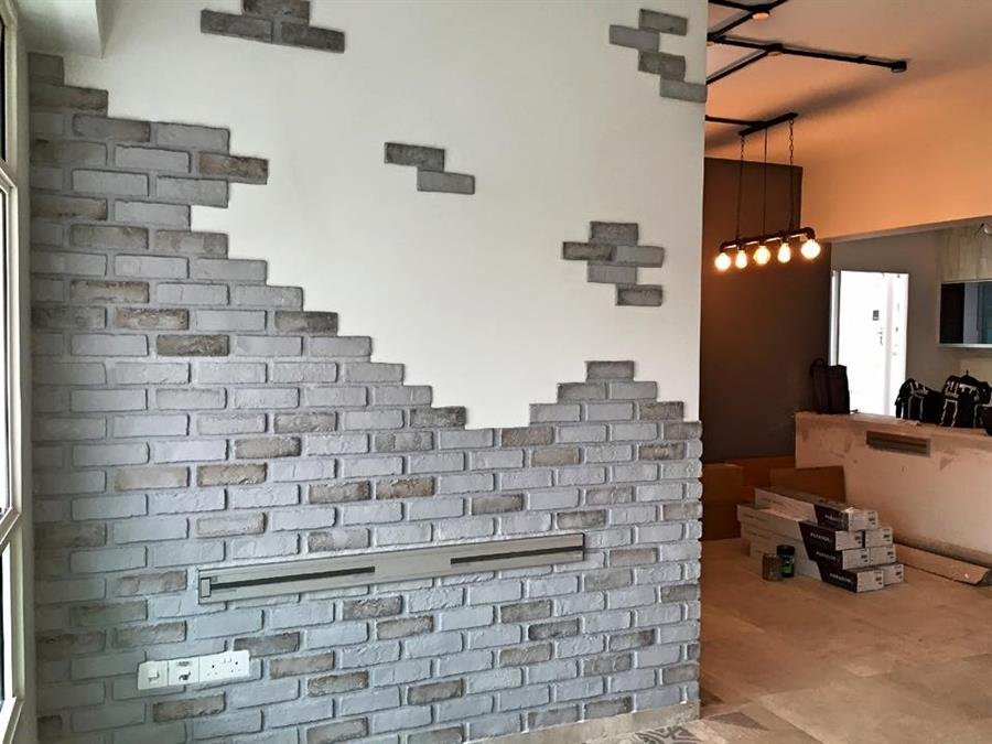 Multi Colour London Brick Wall Panel