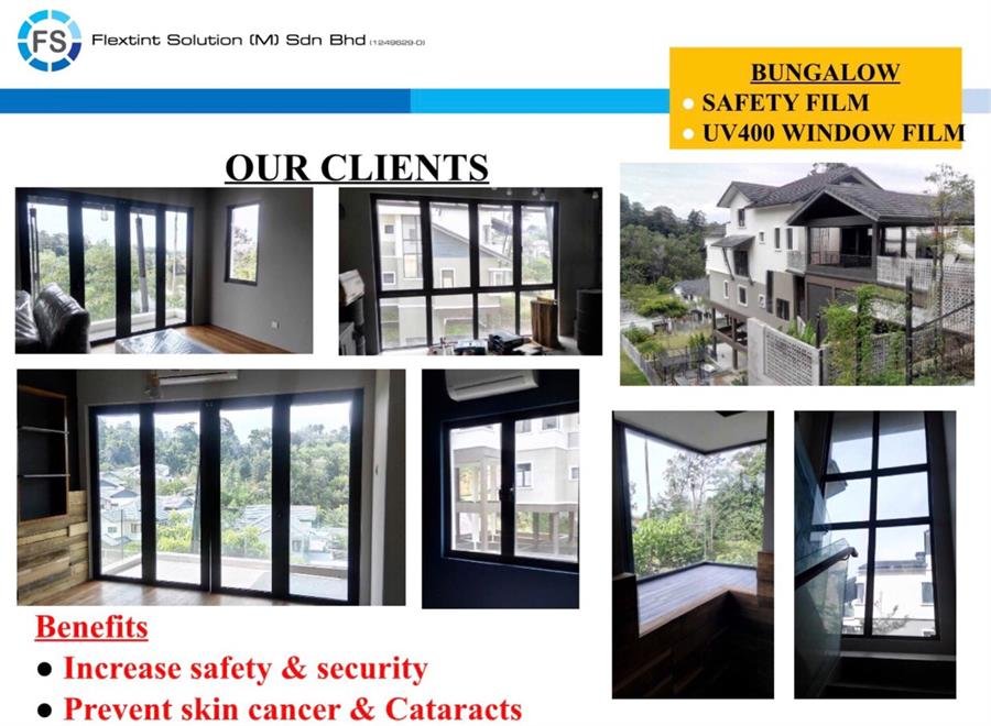 Flextint UV400 Security Window  Films (UV94-5mil )