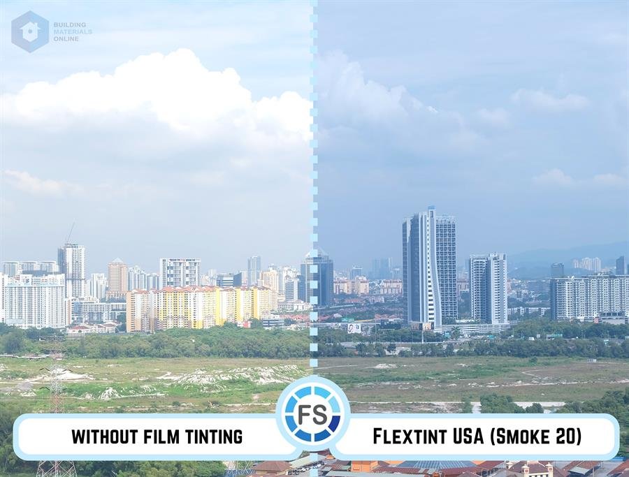 Flextint Window Protective Films ( Smoke 20)