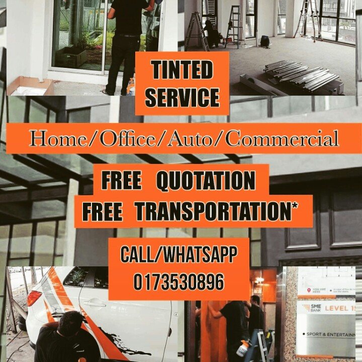 Tinted Office & Commercial Buildings