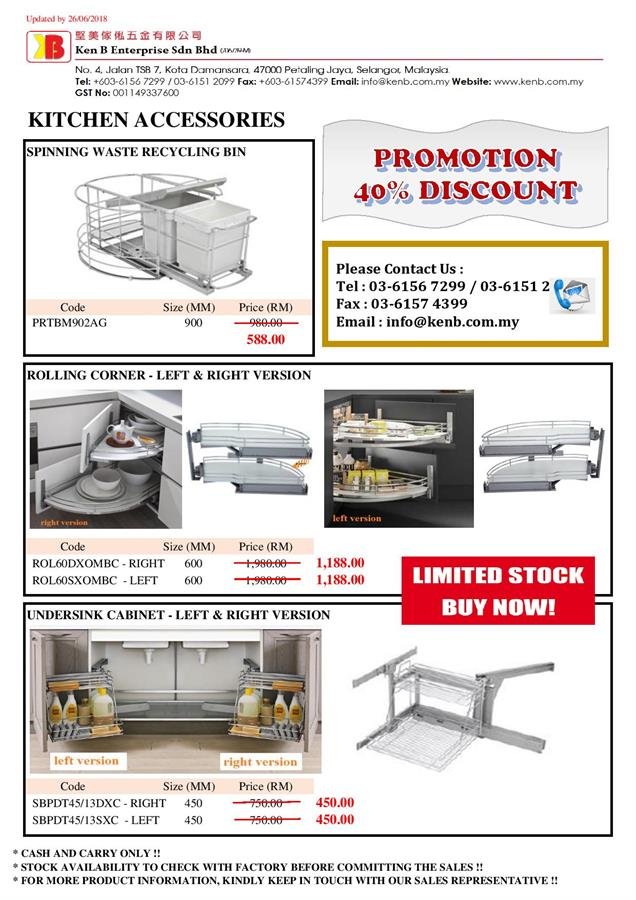 Promotion Stock Cleanrance : (Italy Vibo) Kitchen Accessories