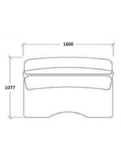Reception Counter (Light Brown, Grey) with Upper and Lower Counter [PHA 16 - BQ]