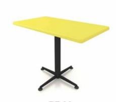 Restaurant Furniture FRP Rectangle Table (Yellow) [RF 06]