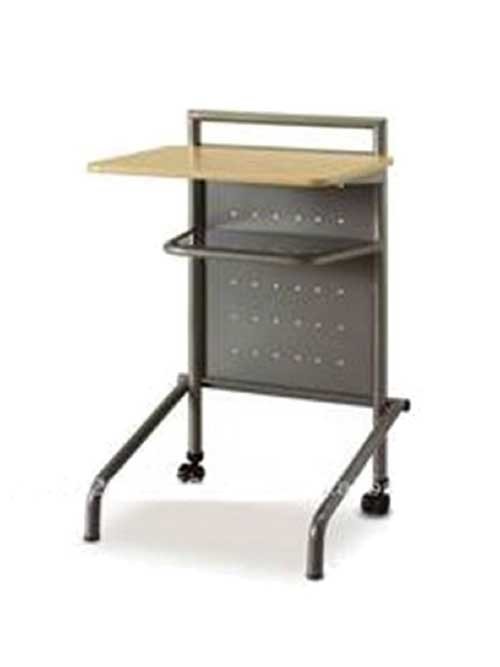 Lecture Study Table Rectangle (Brown, Grey) with Mini Drawer [LCT 001] Office Furniture