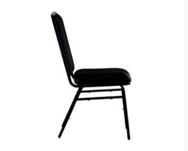 Black Square Banquet Stacking Chair DCM 99