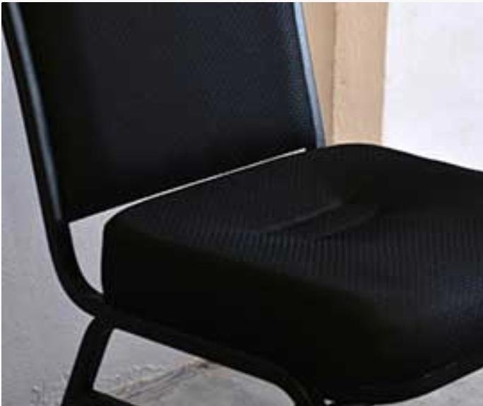 Black Square Banquet Stacking Chair DCM 99