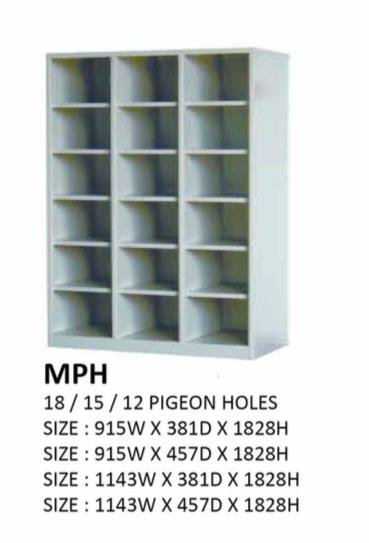 Steel Pigeon Holes Cabinet (Grey) with 18 Compartments [MPH18/1143W/457D] Office Furniture
