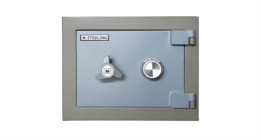 Sterling Steel Safe Box (Grey) with Key Lock and Combination Lock [680] Furniture