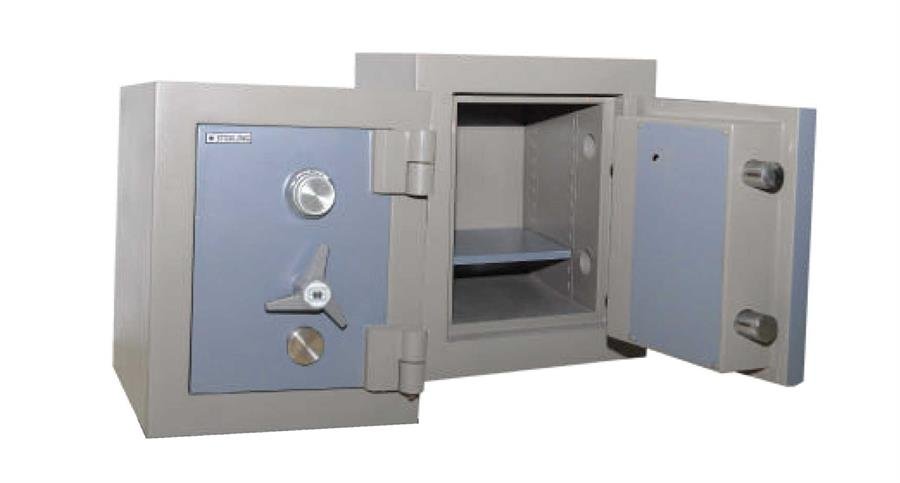 Sterling Steel Super Safe Box (Grey) with Key Lock and Combination Lock [1520] Furniture