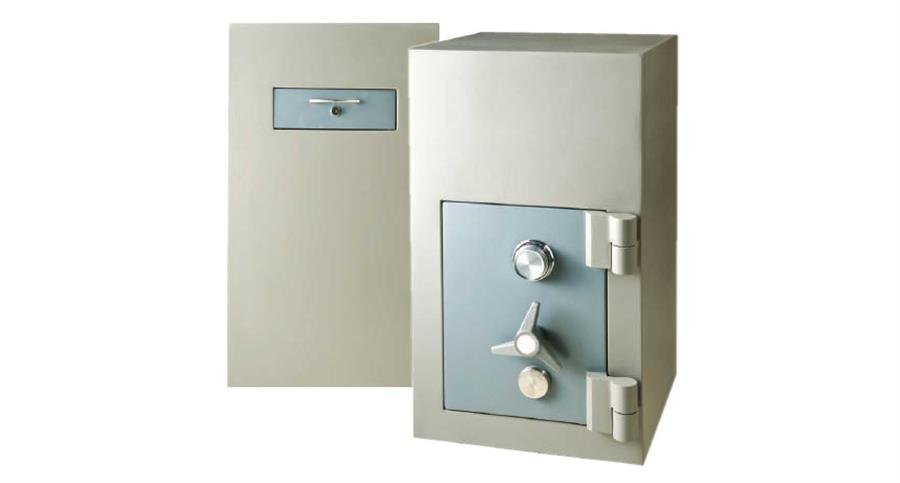 Steel Back Drawer Trapmaster Night Safe Box (Grey) with Key Lock and Combination Lock [2250] Furniture