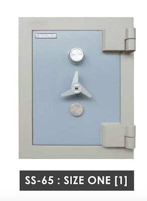 Sterling Steel Commercial Safe Box (Grey) with Secured by Key Lock and Combination Lock [SS-65-1] Furniture