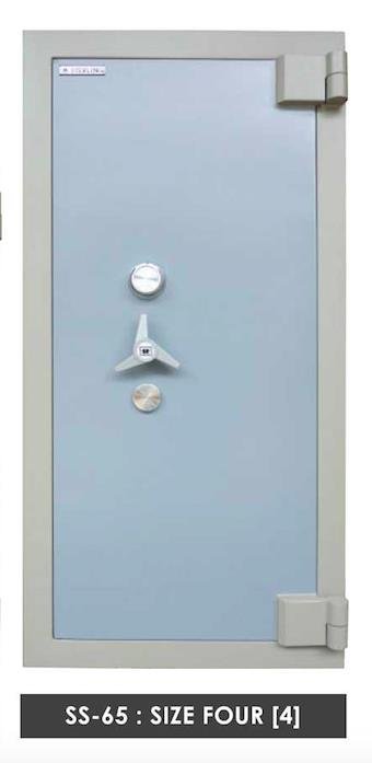Sterling Steel Commercial Safe Box (Grey) with Secured by Key Lock and Combination Lock [SS-65-4] Furniture