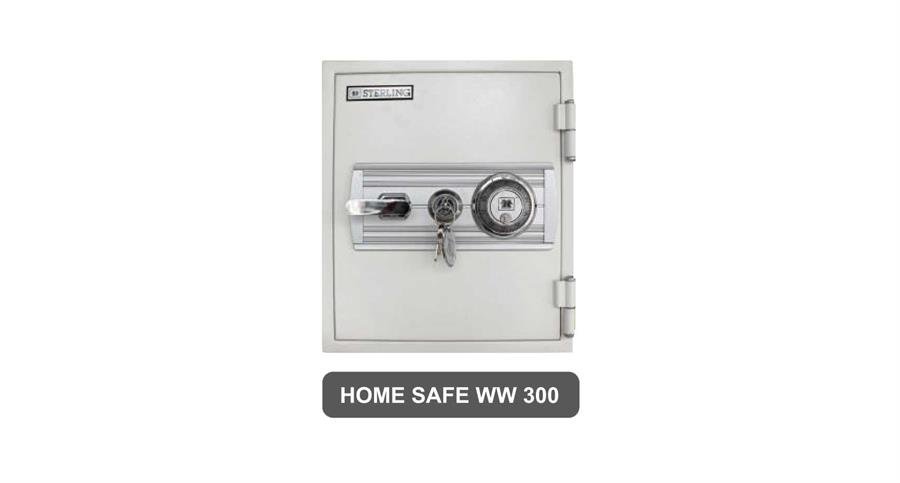 Sterling Steel Home Vertical Safe Box (Grey) with Secured by Key Lock and Combination Lock [WW300] Furniture
