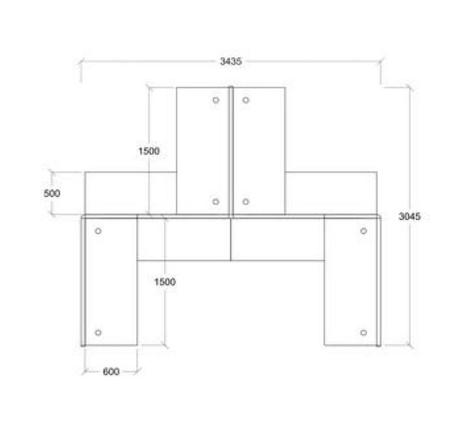 Workstation Energize Concept 4 Station Partition (Apple Green, White, Thuja Light) with Thuja Light Table Top and Low Height Partition [Energize Concept] Office Furniture