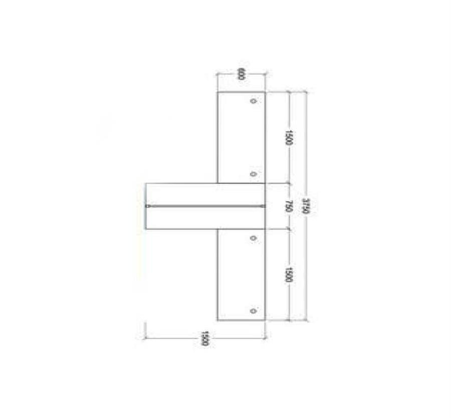 Workstation Harmony Concept 4 Station Partition (Light Blue, White, Elmer) with Elmer Table Top and Low Height Partition [Harmony Concept] Office Furniture