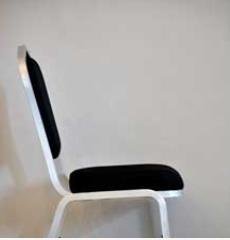 Black / Brown Banquet Stacking Chair BCA 536