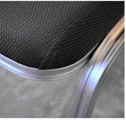 Black / Brown Banquet Stacking Chair BCA 536