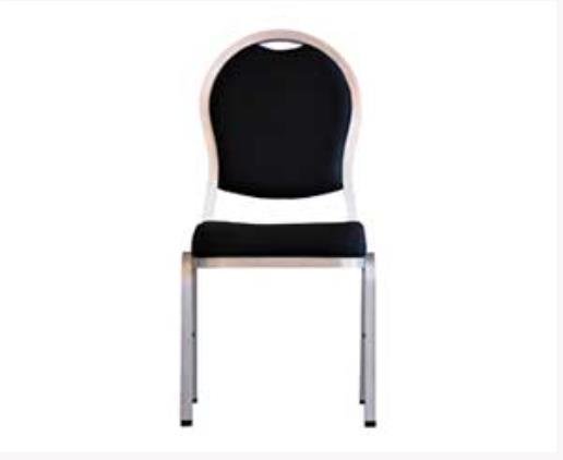 Round Black Banquet Stacking Chair BCA 691