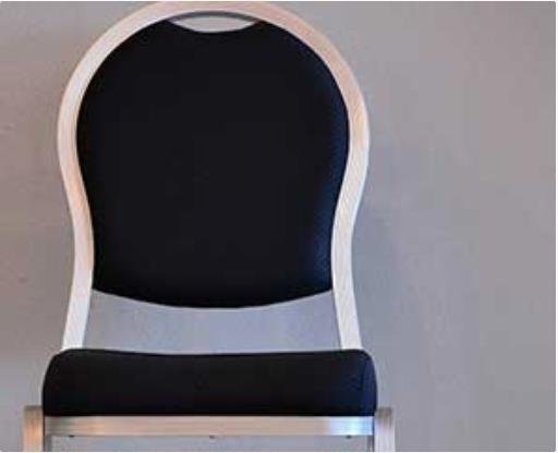 Round Black Banquet Stacking Chair BCA 691