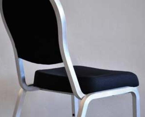 Round Black Banquet Stacking Chair BCA 691