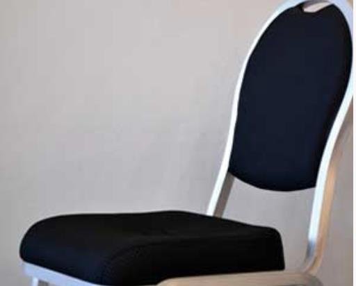 Round Black Banquet Stacking Chair BCA 691