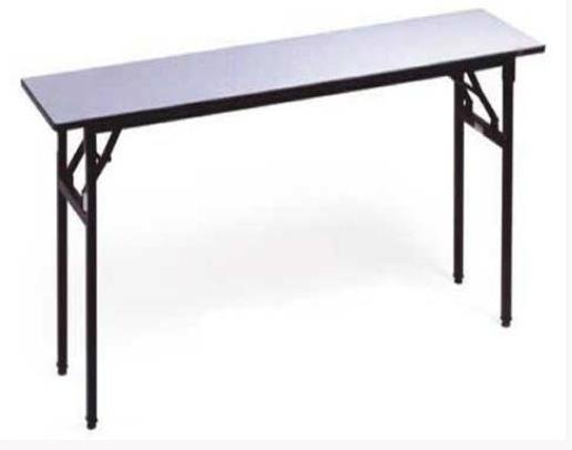 Rectangular Top Grey Banquet Table With Rubber