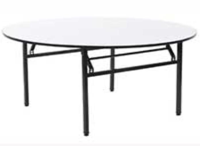 Round Table Top GREY WITH RUBBER EDGING MODEL BQR - Heavy Duty Banquet Table