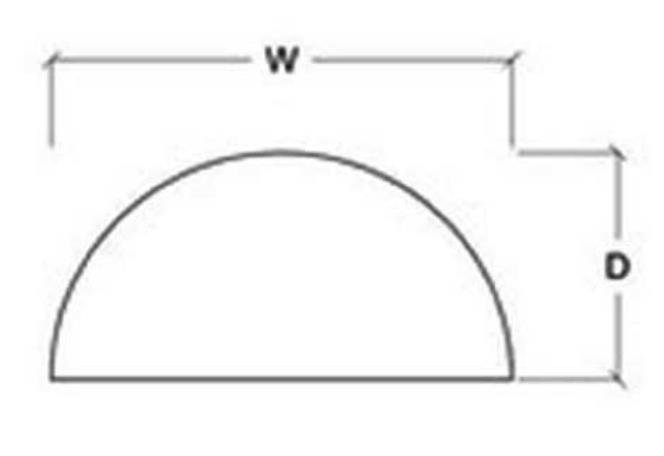 Foldable Half Round Table