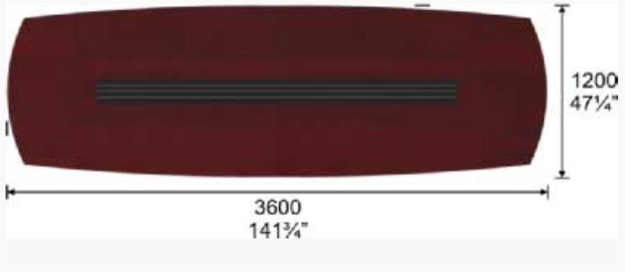 Boat Shape Conference Table D 206