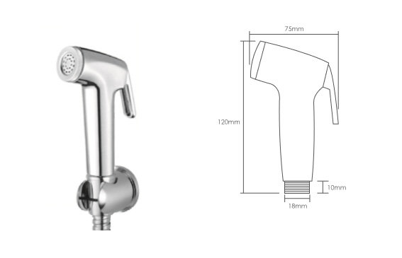 Hand Bidet Shower Hose (12m) BF-001