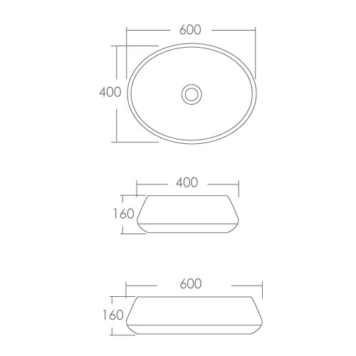 Modern Depot Counter Top Basin [E-0257]