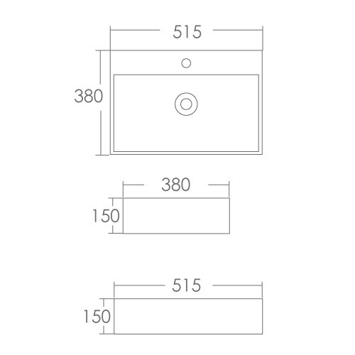 Modern Depot Counter Top Basin [E-0282]