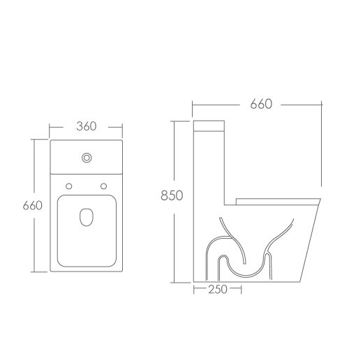 Modern Depot Water Closets Premium Water Closets Hugo