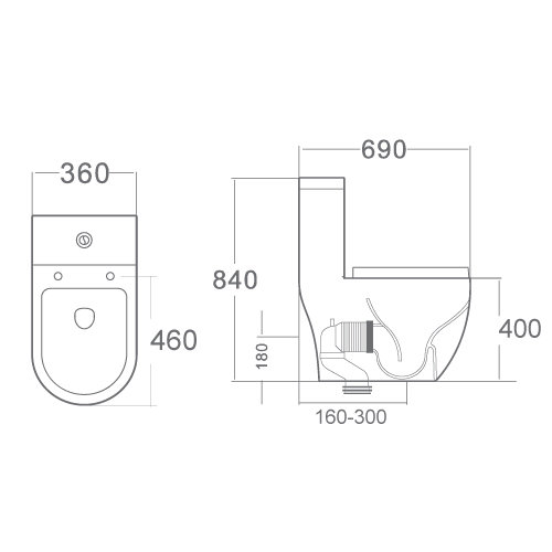 Modern Depot Water Closets Premium Water Closets Amory