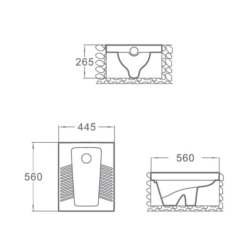 Modern Depot Squat Pan [L-114]