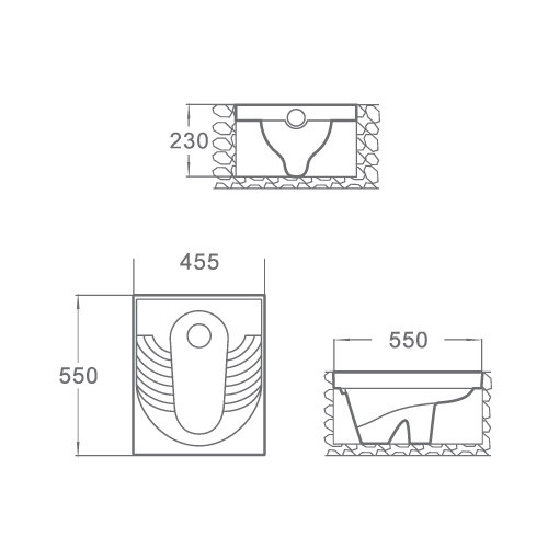 Modern Depot Squat Pan [L-119]