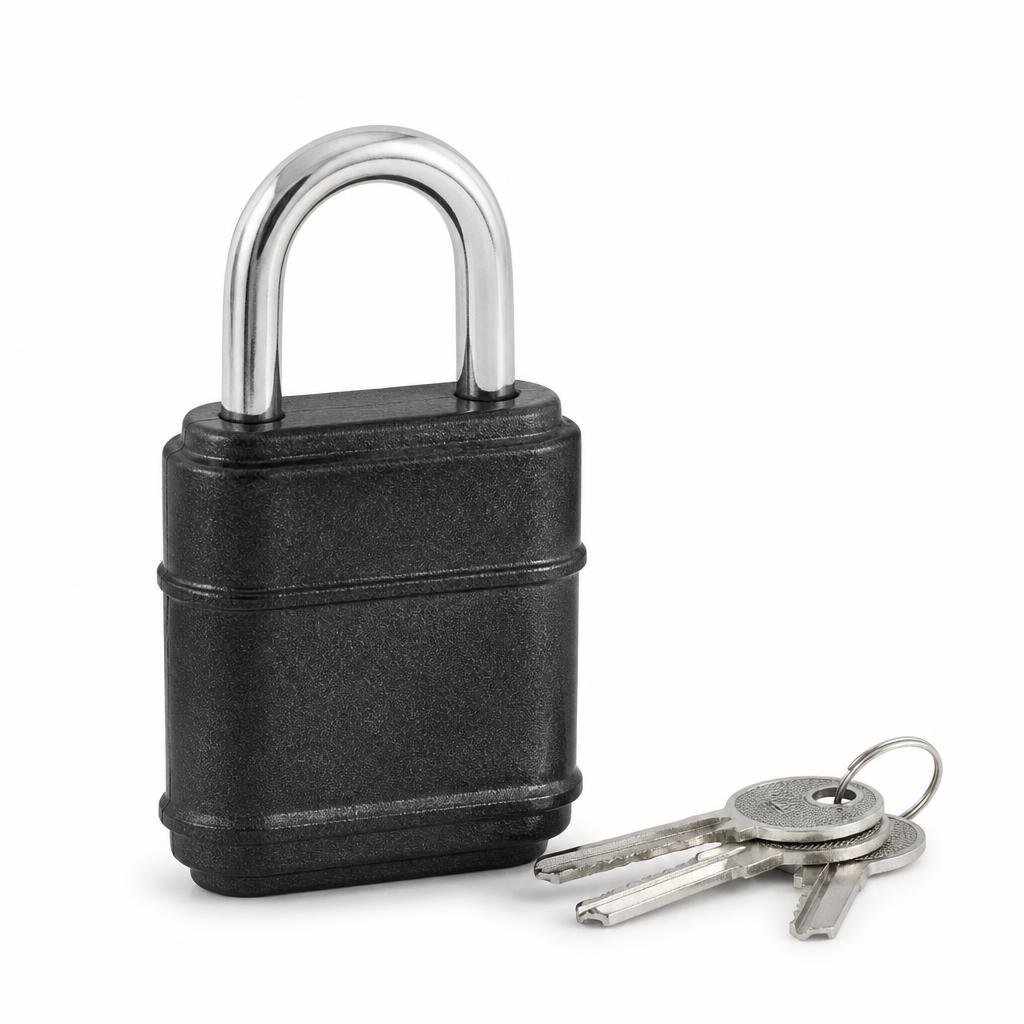 TRI-CIRCLE SK-364 38MM ABS COVERED WATERPROOF PADLOCK