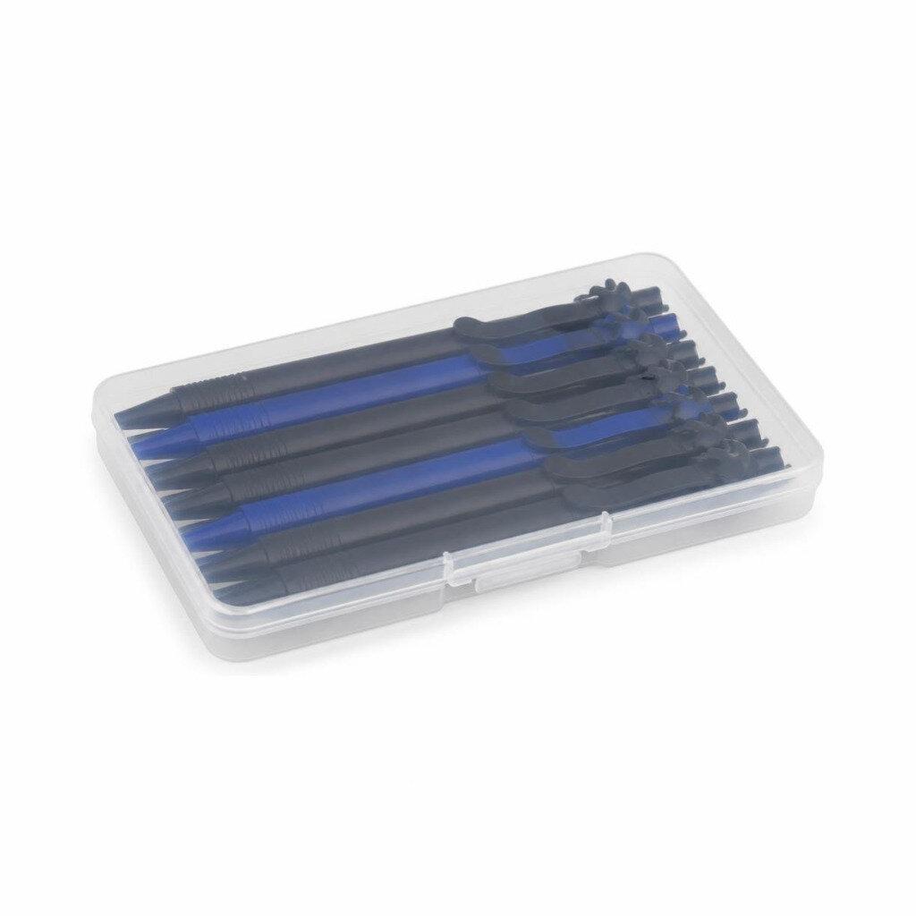 GRABBIT 0.7MM 6PCS DIHNO CLIPTO PEN-BLK/BLU