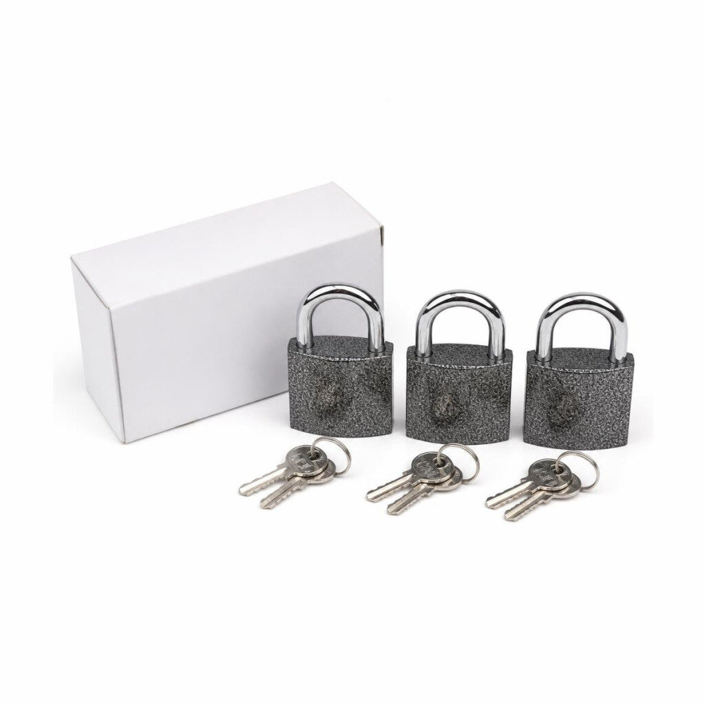 FINN FPL100 50MM3PCS PADLOCK