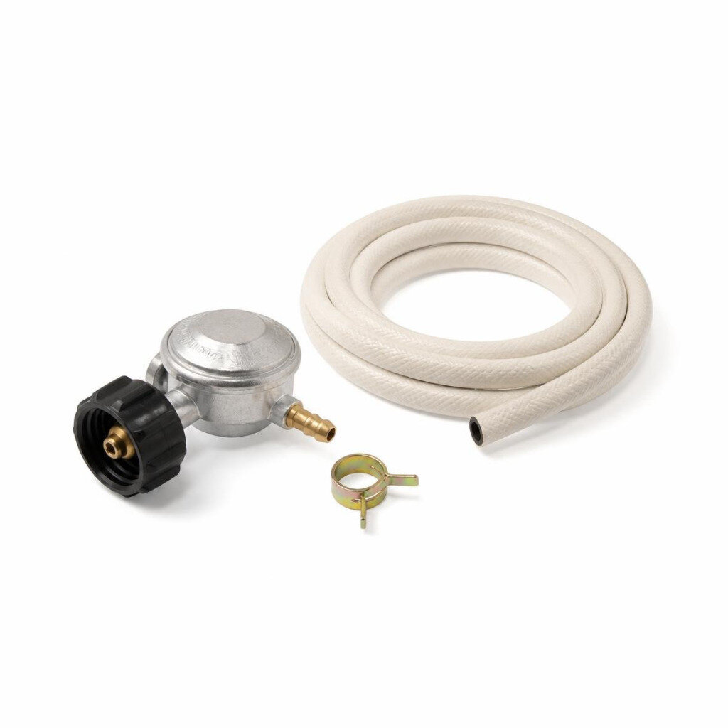 LIGHT PRESSURE GAS REGULATOR WITH CLIP & HOSE 1.5M SET
