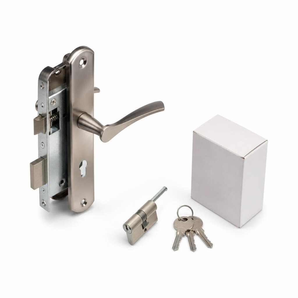MARKSMAN 8077AC ENTRANCE HANDLE LOCK