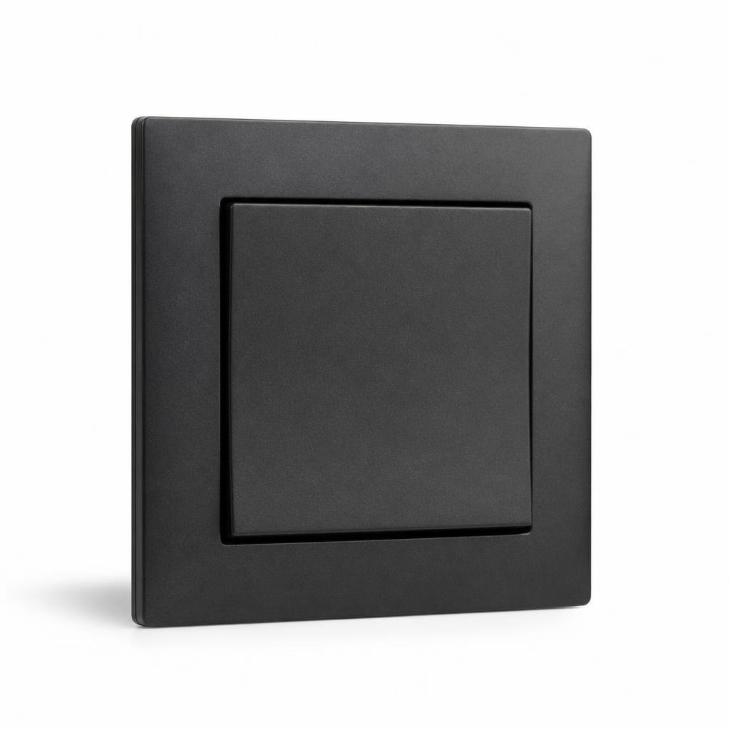 HAGER MUSE WGML112KB 1G 2W SWITCH (KNIGHT BLACK)