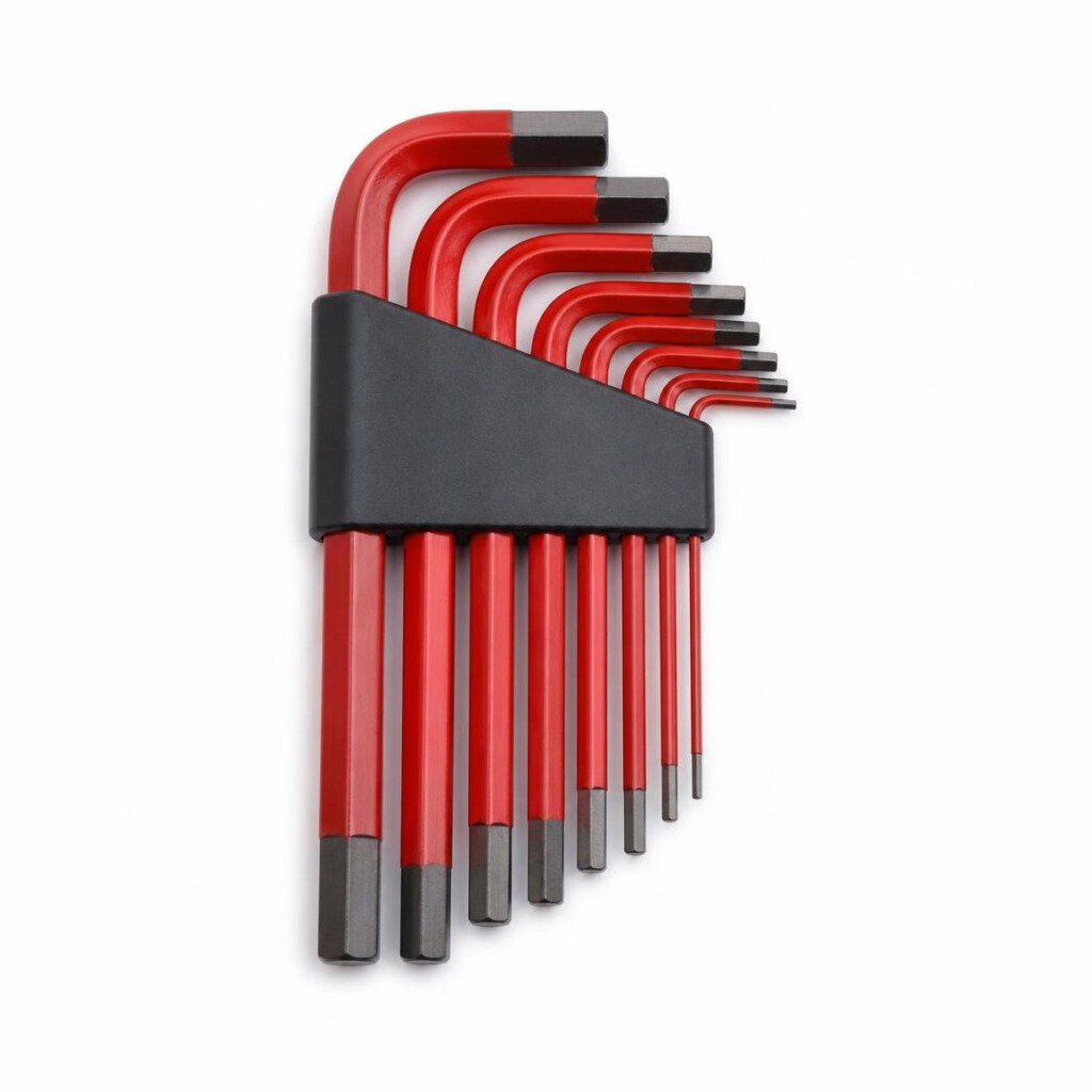ROCKEY 3355 10PCS MM RED HEX KEY