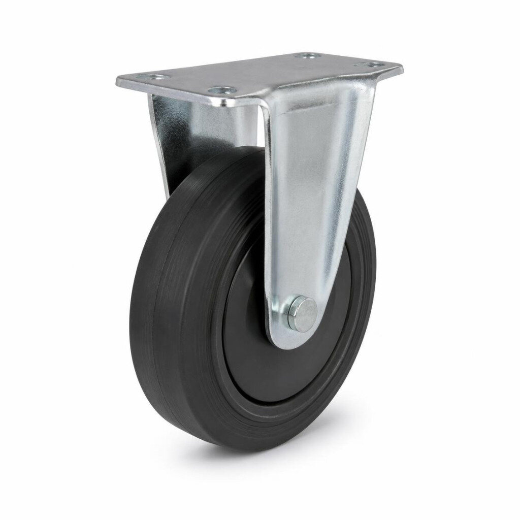 5" RUBBER CASTOR WHEEL RIGID