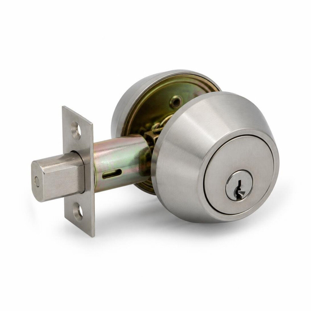 AMAN 7301SS SINGLE DEADBOLT LOCK