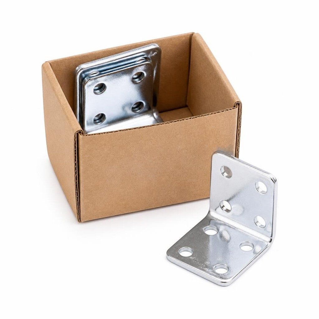 2" X 2" CHR L BRACKET (1 PK=4 PCS)
