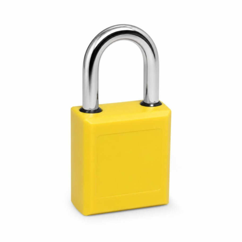 DANGER BD-G12 38MM SAFETY PADLOCK - YELLOW